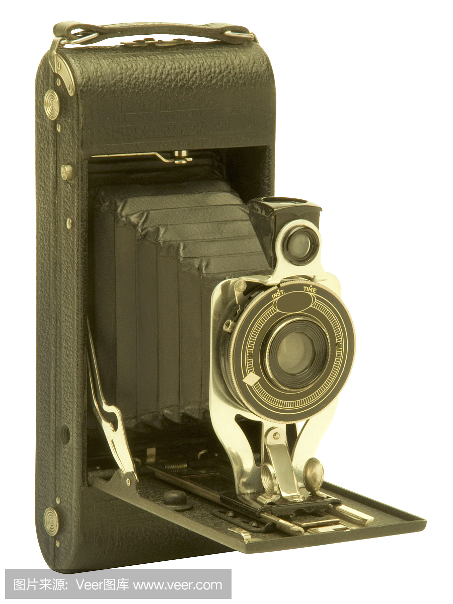 老式折叠风箱胶卷相机